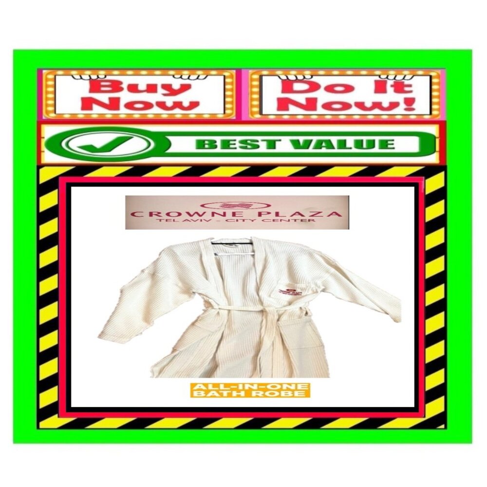 ✅🚨🆕🔴🌸S🌸A🌸L🌸E🌸🔴📢ARAD Crown Plaza ROBE Tel Aviv BATHROBE🟢💸BUY NOW❗💸🟢